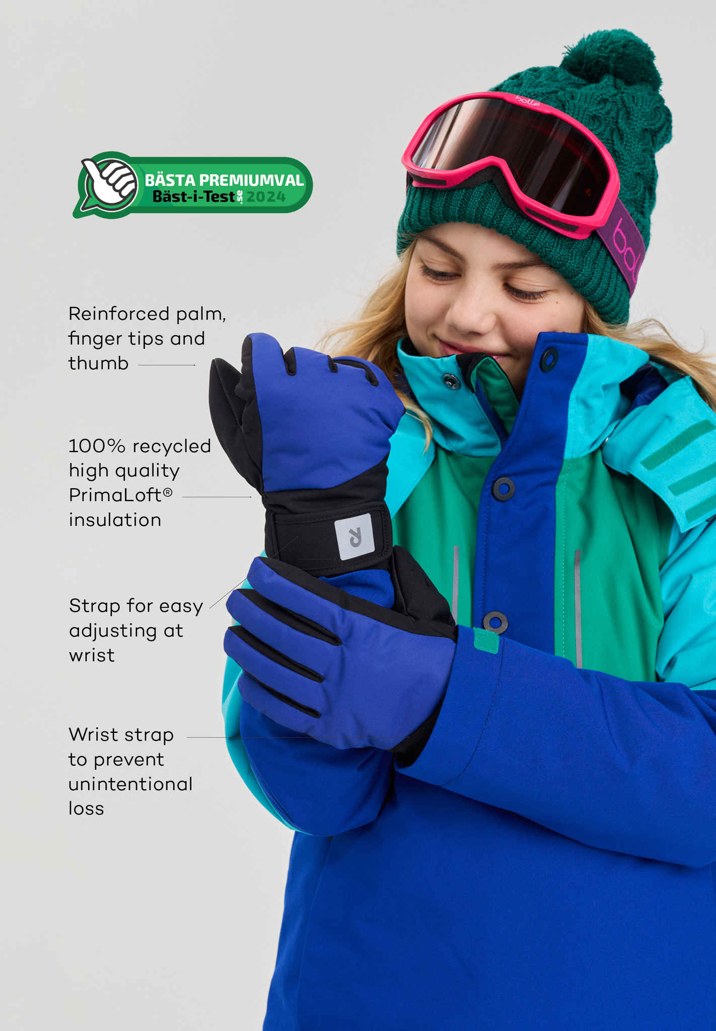 wasserdichte Kinder-Winterhandschuhe Hanskas Winter 