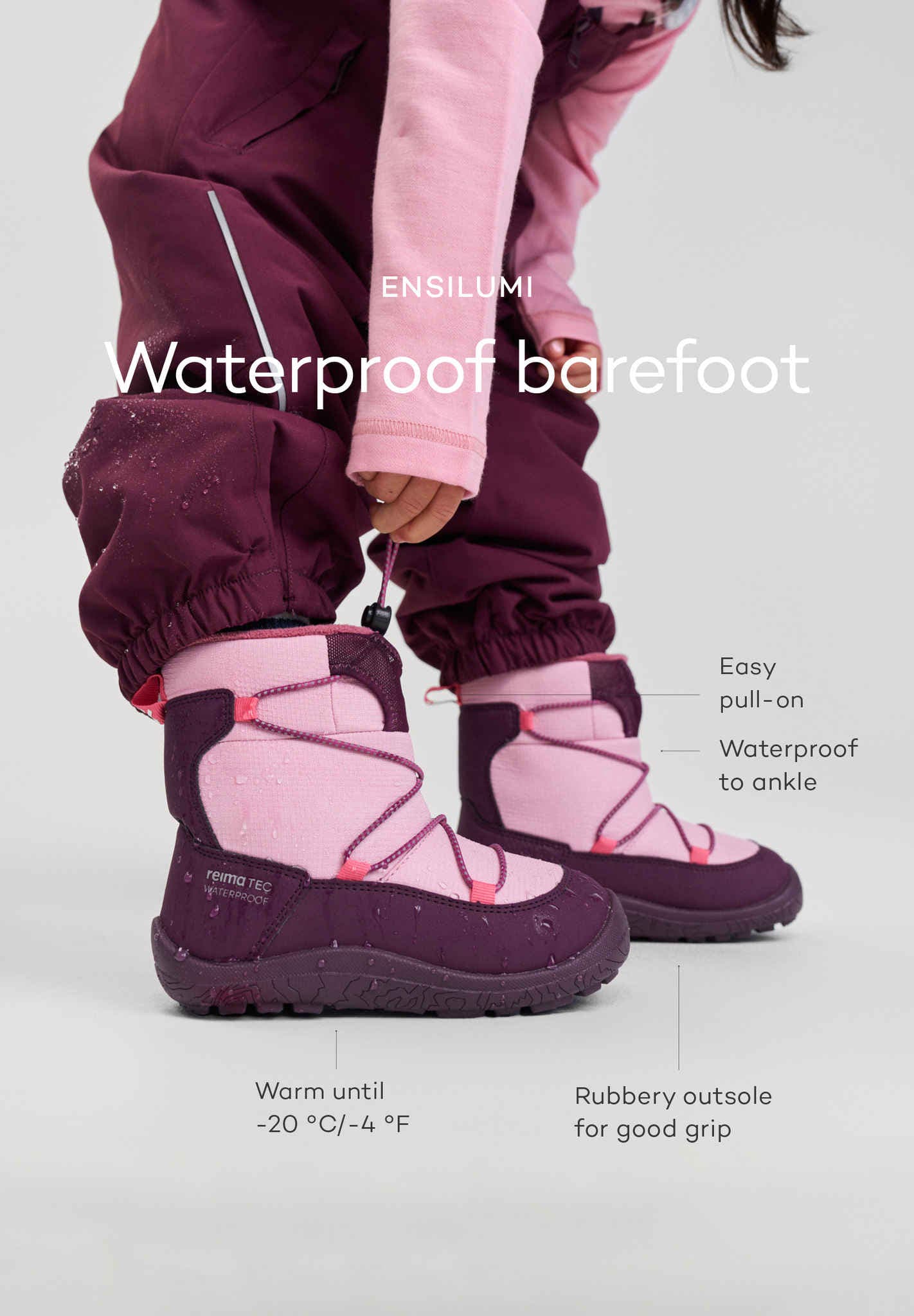 Kids' barefoot Winter boots Ensilumi Kids Winter