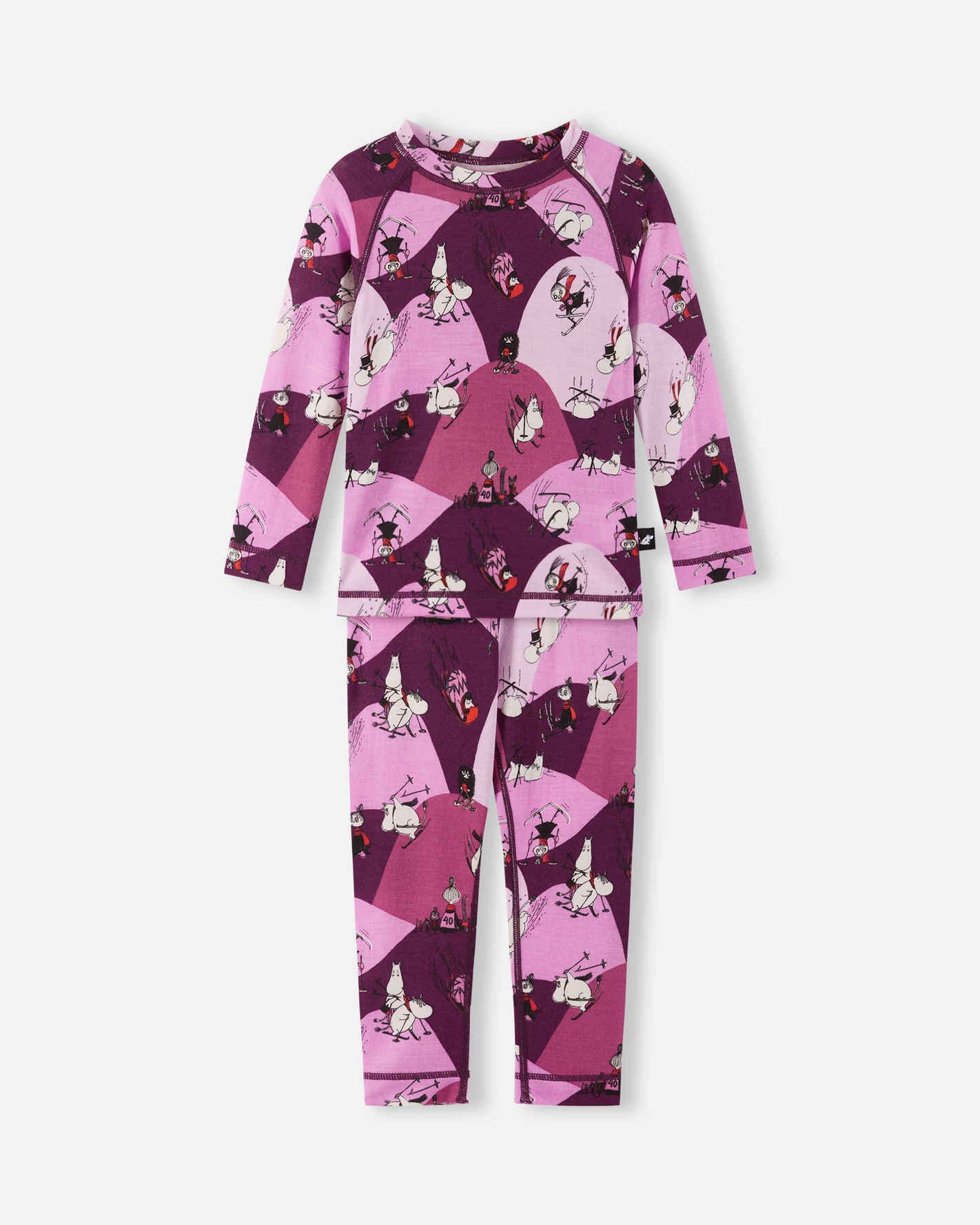 Toddlers' wool mix base-layer set Moomin Trivsam Winter