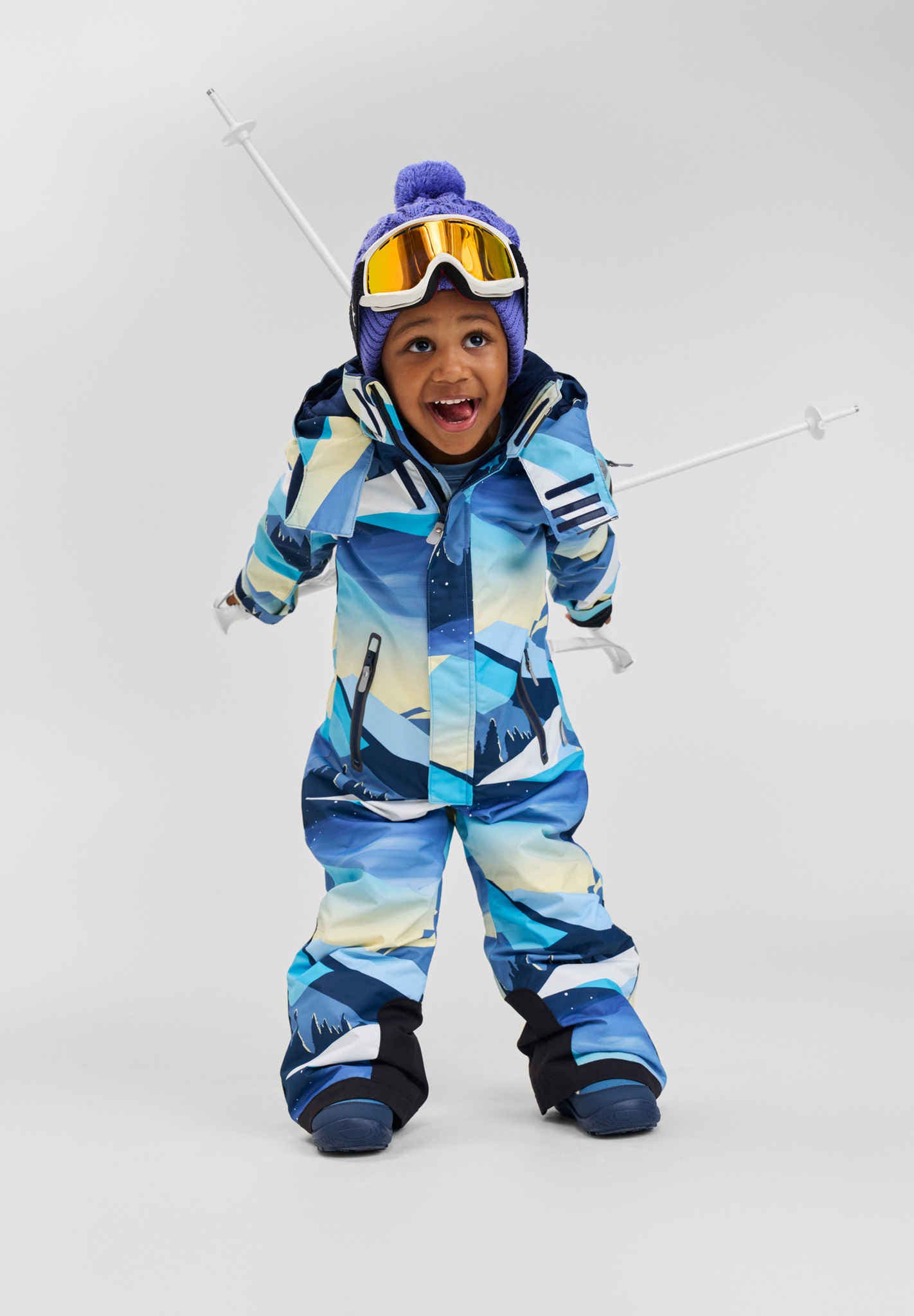 Kids' waterproof ski snowsuit Reach Winter