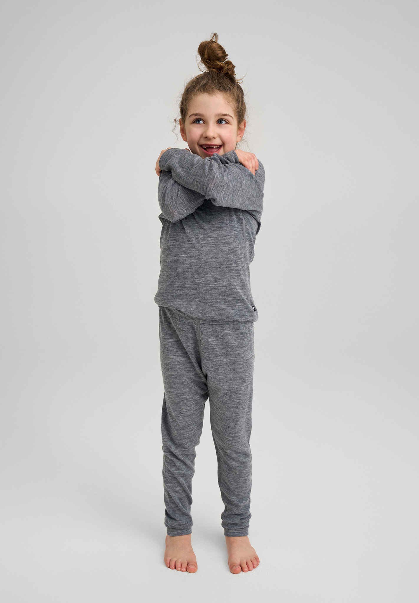 Kids' wool base-layer set Kinsei Winter