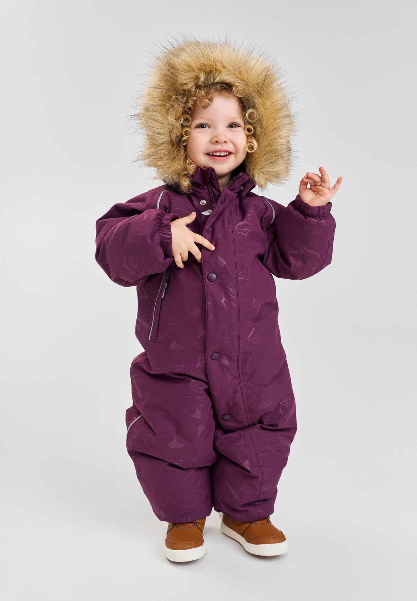 Toddlers' waterproof down snowsuit Aapua Winter